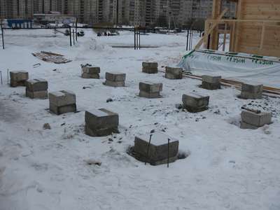 Фундамент столбчатый Фундамент столбчатый
